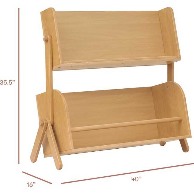 Tally Storage and Bookshelf in Honey - Bookcases - 6