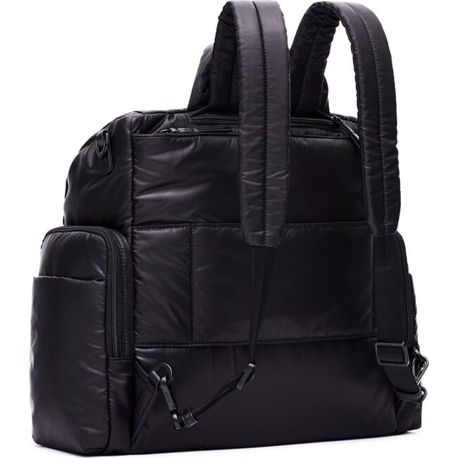Waterproof Insulated Pockets Removable Caddy Large Baby Bag, Black