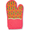 Red Pot Holder & Oven Mitt, Red & Orange - Kitchen - 3