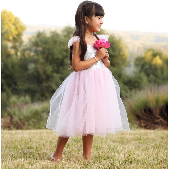Silver Sequins Princess Dress