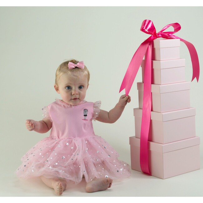 Baby Eloise Sparkle Star Tutu Dress, Pink - Dresses - 3