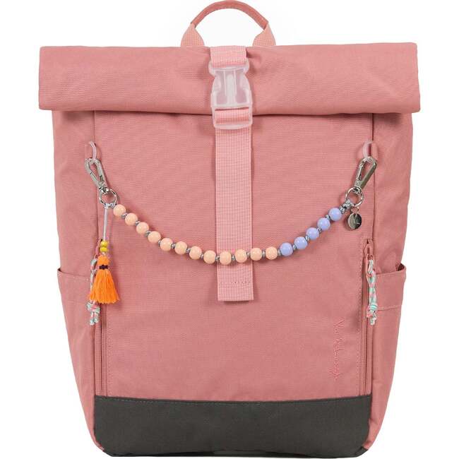 Ari Rolltop Backpack Set | Rowan Bag Charm, Rosewood Pink