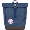 Ari Rolltop Backpack Set | Sticker Patch, Midnight Blue - Backpacks - 1 - thumbnail