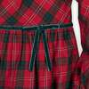 Organic Peter Pan Collar Dress with Ruffle Cuffs, London Plaid - Dresses - 3