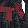 Baby Organic Pleated Collar Dress with Sash, Scottish Plaid - Dresses - 3 - thumbnail