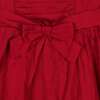Organic Cap Sleeve High Low Sateen Party Dress, Red Sateen - Dresses - 3