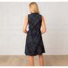 Organic Sleeveless Bow Neck Dress, Scottish Plaid - Dresses - 4