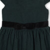 Organic Flutter Sleeve Peter Pan Collar Party Dress, Scottish Houndstooth - Dresses - 2