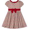 Baby Organic Puff Sleeve Ruffle Collar Sateen Dress, London Floral - Dresses - 4
