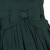 Baby Organic Special Occasion Pleated Sateen Party Dress, Deep Green - Dresses - 4
