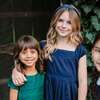 Organic Puff Sleeve Pintuck Sateen Party Dress, Navy - Dresses - 3