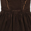 Baby Organic Corduroy Ruffle Jumper, Chocolate - Dresses - 3