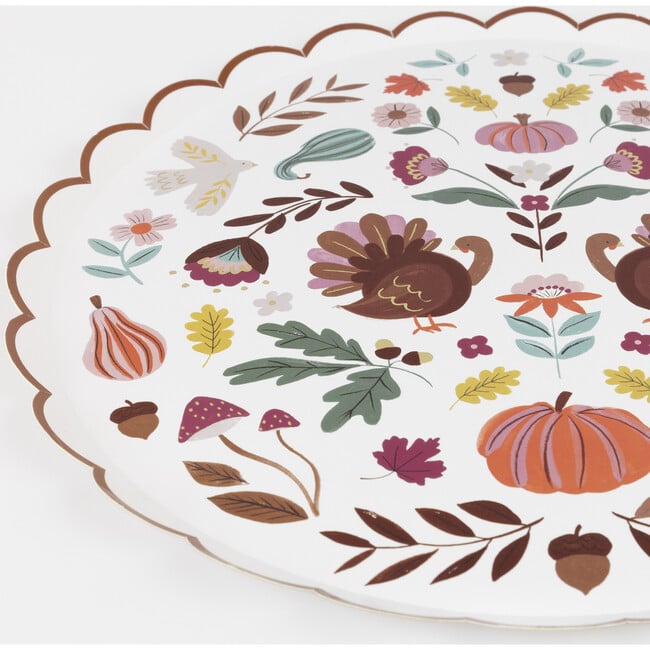 Folk Fall Dinner Plates