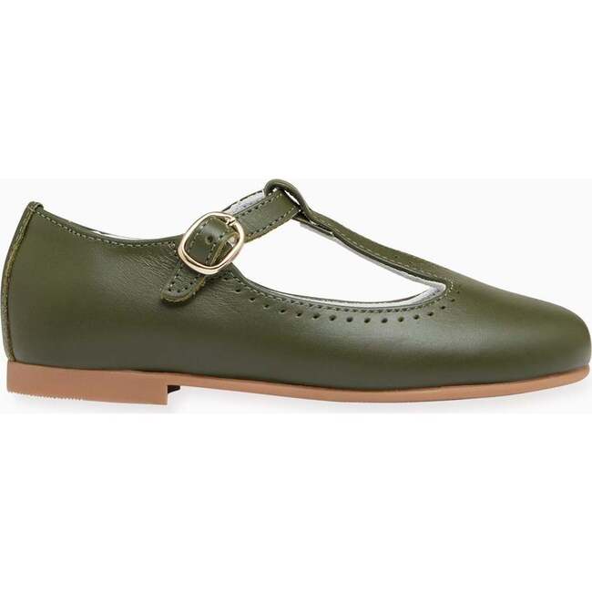 T-Bar Shoes, Bottle Green - Dress Shoes - 3