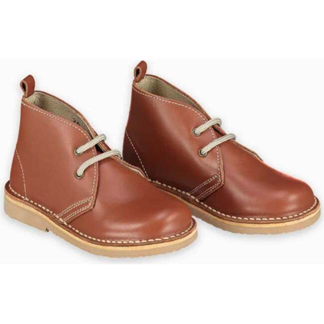 Nappa Desert Boots, Dark Tan - Boots - 4