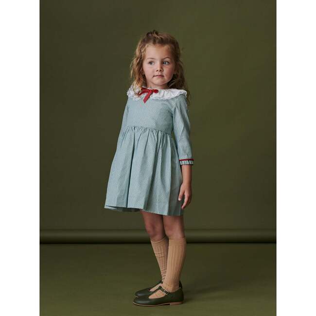 T-Bar Shoes, Bottle Green - Dress Shoes - 5