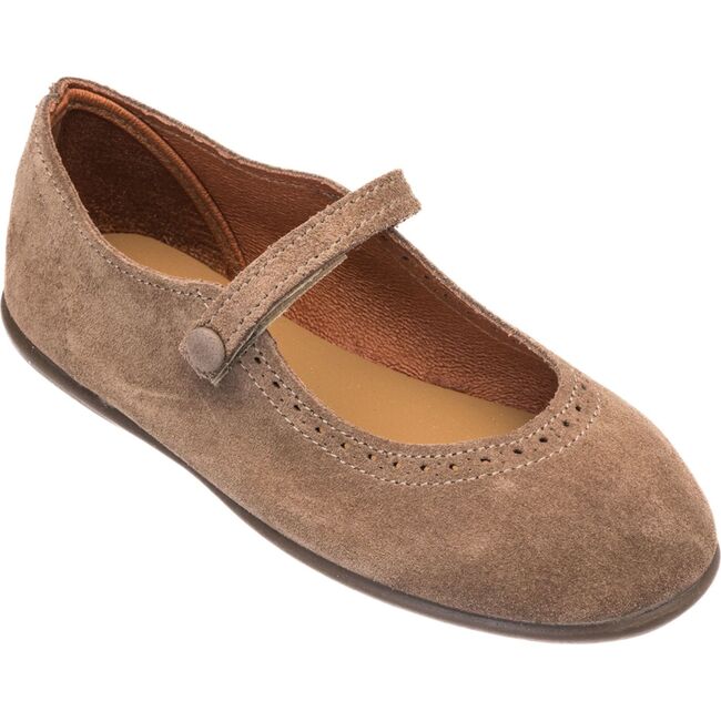 Suede Mary Jane, Beige - Mary Janes - 3