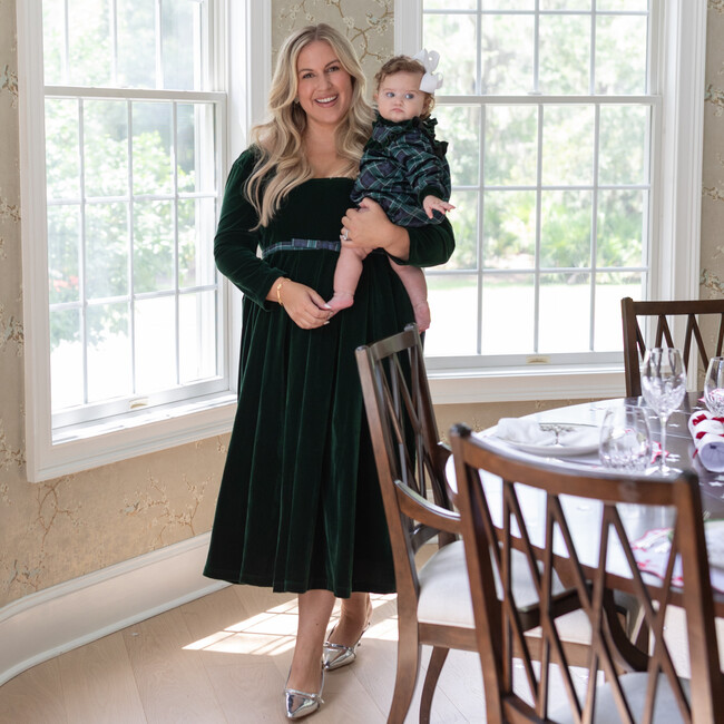The Margot Dress, Grafton Green Velvet - Dresses - 4