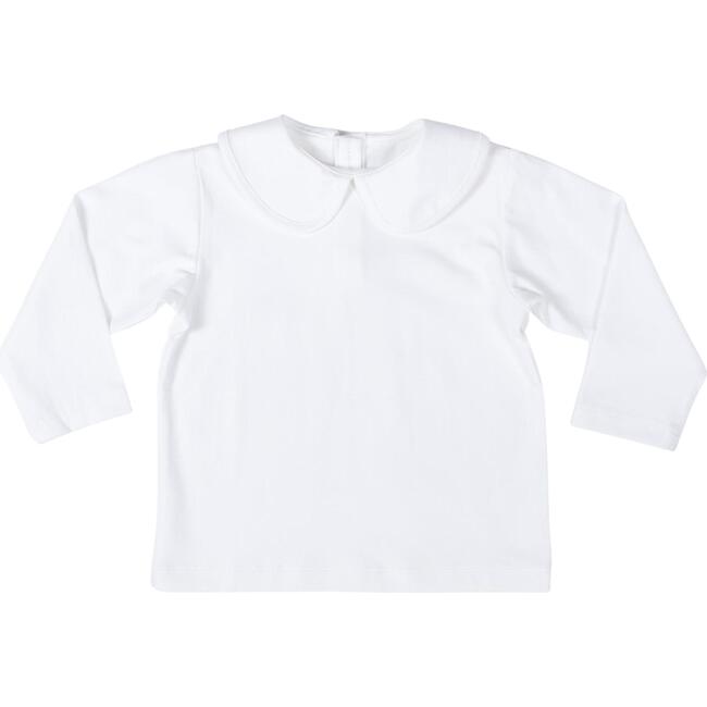 Long Sleeve Henry Peter Pan, Classic White