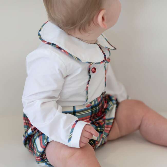 Long Sleeve Barrett Bubble, Townsend Tartan - Rompers - 3