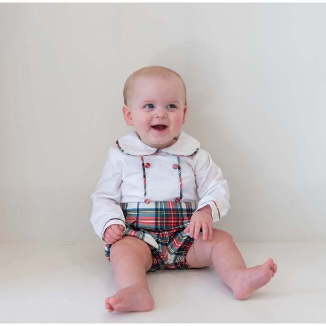 Long Sleeve Barrett Bubble, Townsend Tartan - Rompers - 5