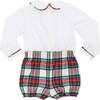 Long Sleeve Barrett Bubble, Townsend Tartan - Rompers - 6