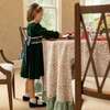 Eliza Dress, Grafton Green Velvet - Dresses - 5 - thumbnail