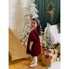 Cotton Velvet Rosemoor Dress, Winterberry Red - Dresses - 2