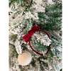 Cotton Velvet Headband Bow, Winterberry Red - Headbands - 2 - thumbnail