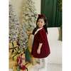Cotton Velvet Rosemoor Dress, Winterberry Red - Dresses - 5