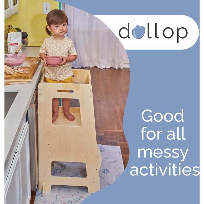 Biodegradable splat mats, Out of this World Blue - Highchairs - 3