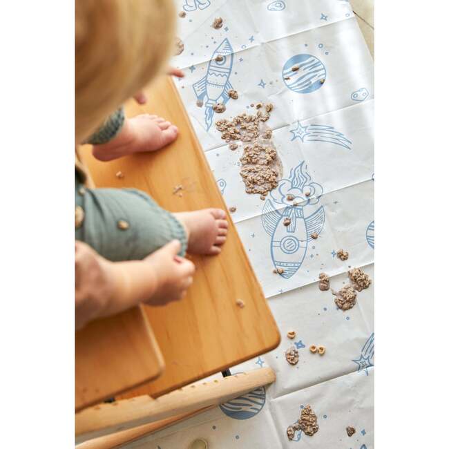 Biodegradable splat mats, Out of this World Blue - Highchairs - 4