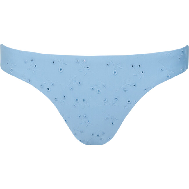 women's dusk blue eyelet low waist bikini bottom
