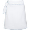 women's white embroidered short pareo - Cover-Ups - 1 - thumbnail