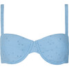 women's dusk blue eyelet cup bikini top - Two Pieces - 1 - thumbnail