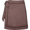 women's cocoa gingham short pareo - Cover-Ups - 1 - thumbnail
