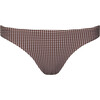 women's cocoa gingham low waist bikini bottom - Two Pieces - 1 - thumbnail