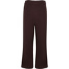 women's brown wide leg knit pant - Pants - 4