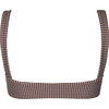 women's cocoa gingham bandeau bikini top - Two Pieces - 7