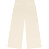 unisex cream wide leg knit pant - Pants - 5