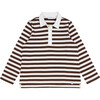 unisex cocoa stripe rugby shirt - T-Shirts - 1 - thumbnail