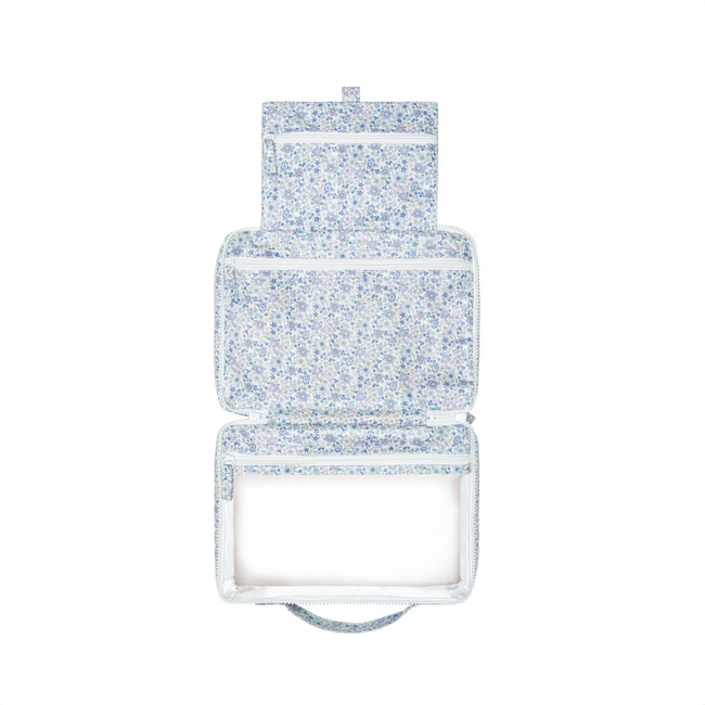 slate floral tri-fold cosmetic case - Makeup Bags - 4