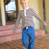 unisex cocoa stripe rugby shirt - T-Shirts - 6