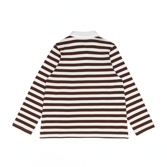 unisex cocoa stripe rugby shirt - T-Shirts - 7