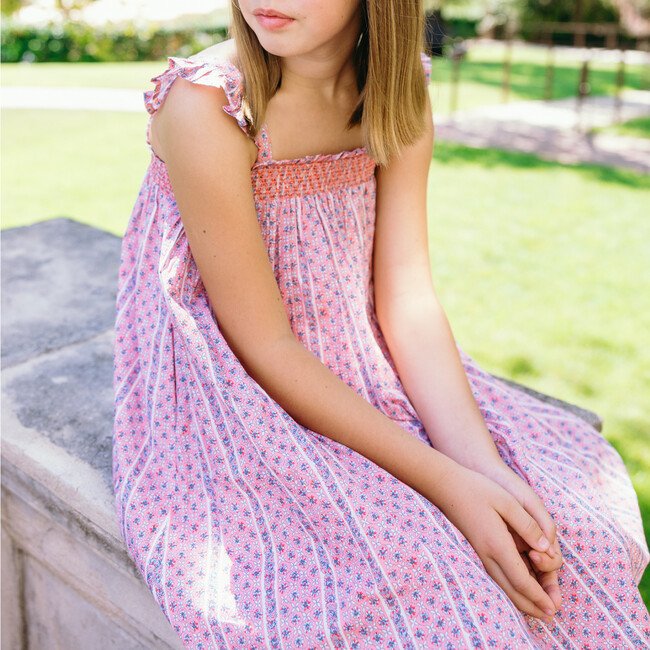 girls rosa vine smocked dress with flutter sleeves - Dresses - 2