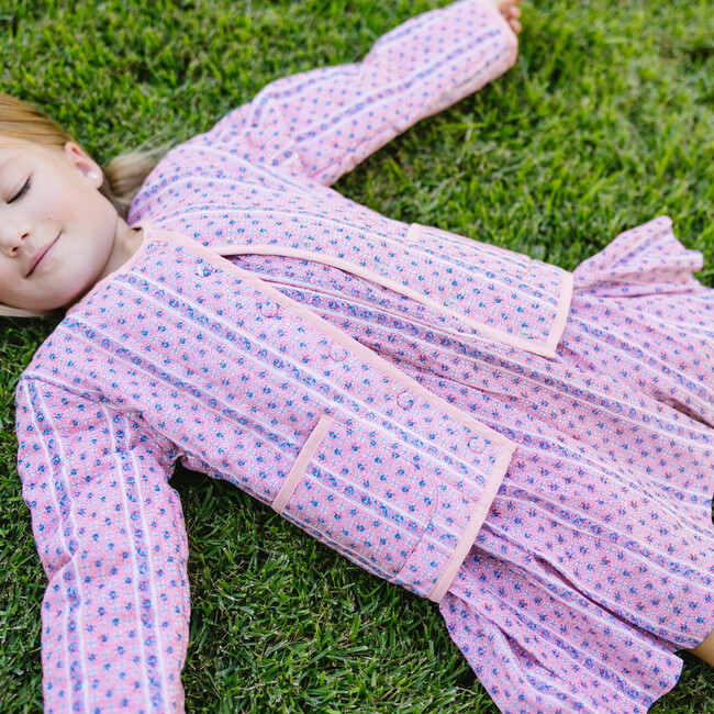 girls rosa vine smocked dress with flutter sleeves - Dresses - 4