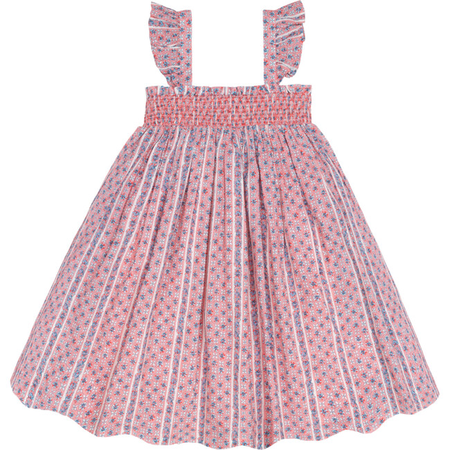 girls rosa vine smocked dress with flutter sleeves - Dresses - 5