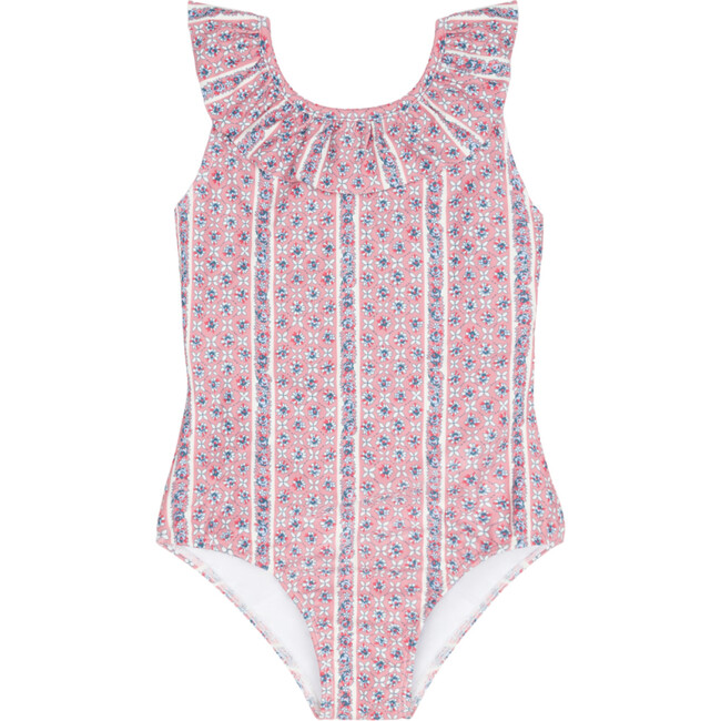 girls rosa vine ruffle collar one piece
