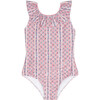 girls rosa vine ruffle collar one piece - One Pieces - 1 - thumbnail
