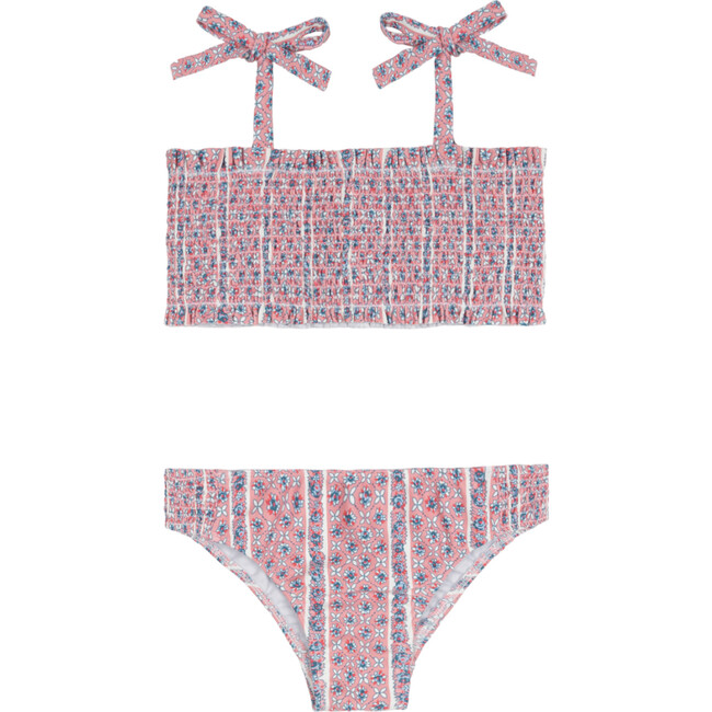 girls rosa vine smocked bikini